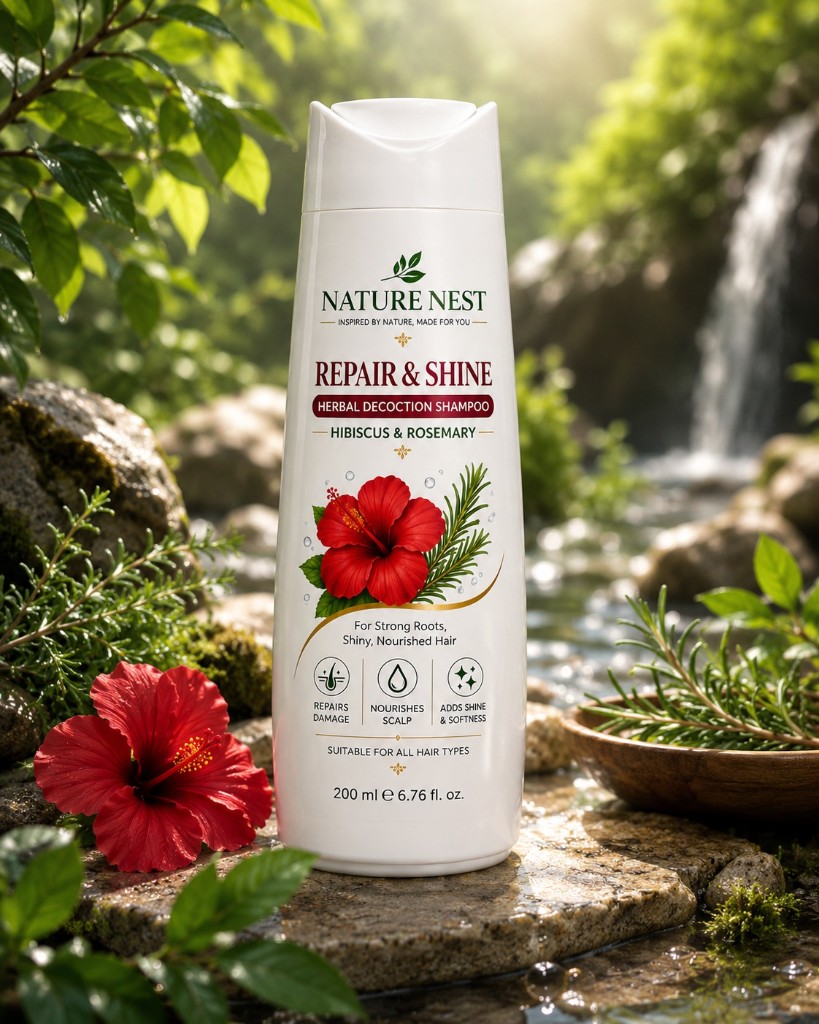 Nature Nest Repair & Shine Herbal Shampoo